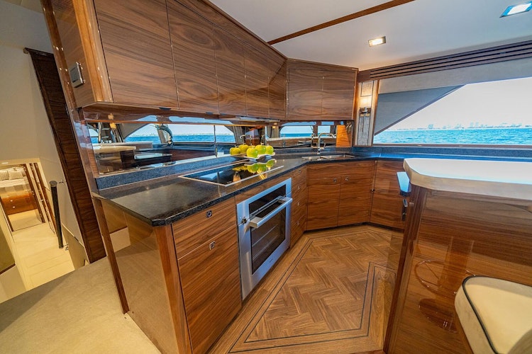 galley appliances on viking 90 open bridge